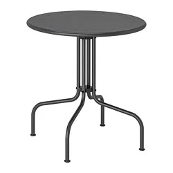 LÄCKÖ - Meja, luar ruang, abu-abu, 70 cm