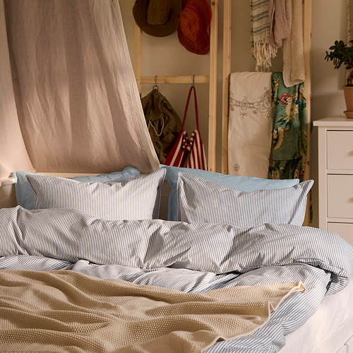 SOLFIBBLA duvet cover and 2 pillowcases