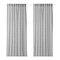 HILJA - Curtains, 1 pair, grey, 145x250 cm
