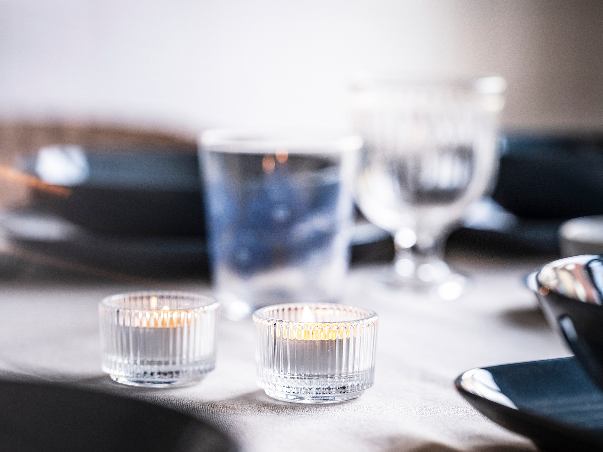 FINSMAK tealight holder, clear glass, 3.5 cm IKEA Indonesia