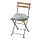 TÄRNÖ - chair, outdoor, foldable black/light brown stained/Klösan blue | IKEA Indonesia - PE838198_S1