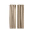 ROSENMANDEL - Room darkening curtains, 1 pair, yellow-beige/with heading tape, 135x250 cm