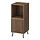 EKET - cabinet combination with legs, walnut effect/metal black, 35x35x80 cm | IKEA Indonesia - PE947142_S1