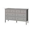 GULLABERG - Chest of 8 drawers, grey/anchor/unlock-function, 168x48x100 cm