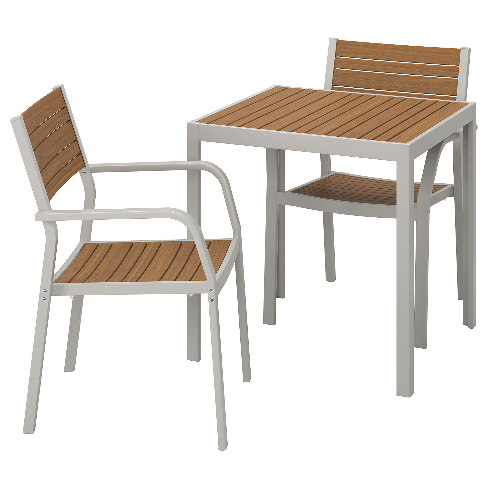 Sjlland Table 2 Chairs W Armrests