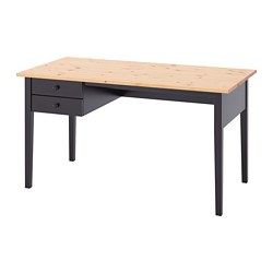 ARKELSTORP - Desk, black, 140x70 cm