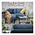 GLOSTAD - 2-seat sofa with chaise longue, Knisa medium blue | IKEA Indonesia - PE917387_S1