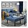 GLOSTAD - footstool, Knisa medium blue | IKEA Indonesia - PE917399_S1