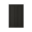 LERHYTTAN - pintu 2 unit u set kabinet dasar, diwarnai hitam, 25x80 cm | IKEA Indonesia - PE697595_S2