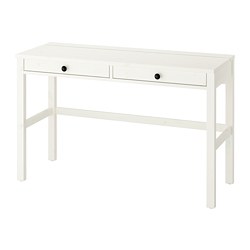 HEMNES meja dengan 2 laci warna putih IKEA Indonesia