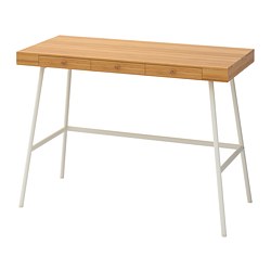 LILLÅSEN - Desk, bamboo, 102x49 cm