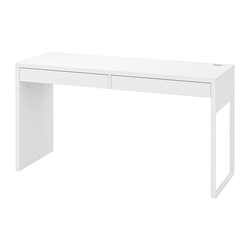 MICKE Desk, White, 142x50 Cm | IKEA Indonesia