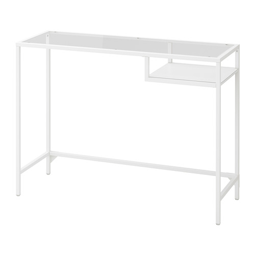 ikea glass desk black