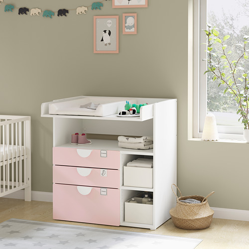 Ikea Baby Changing Table Furniture ÄLSKVÄRD Changing Table, Birch