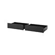 MALM - Penyimpanan ranjang rangka tinggi, hitam-cokelat, 200 cm | IKEA Indonesia - PE697747_S2