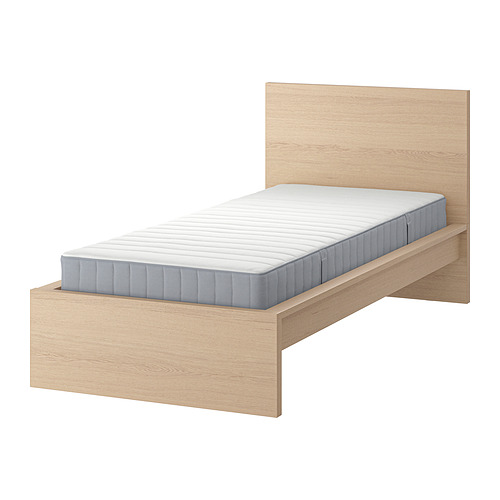 MALM bed frame with mattress