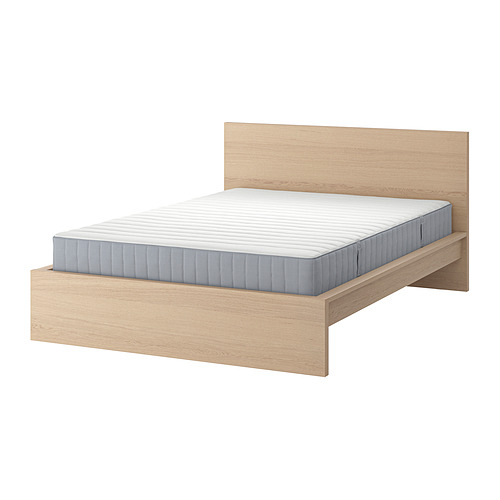 MALM bed frame with mattress
