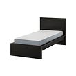 MALM - Bed frame with mattress, black-brown/Vesteröy firm, 90x200 cm