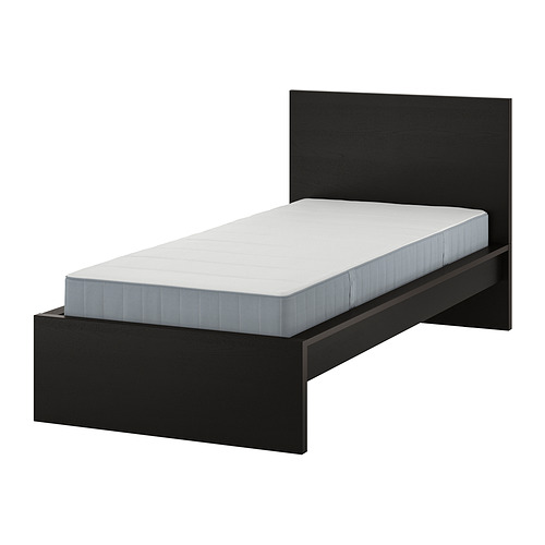 MALM bed frame with mattress