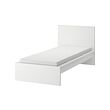 MALM - Bed frame with mattress, white/Åbygda firm, 90x200 cm