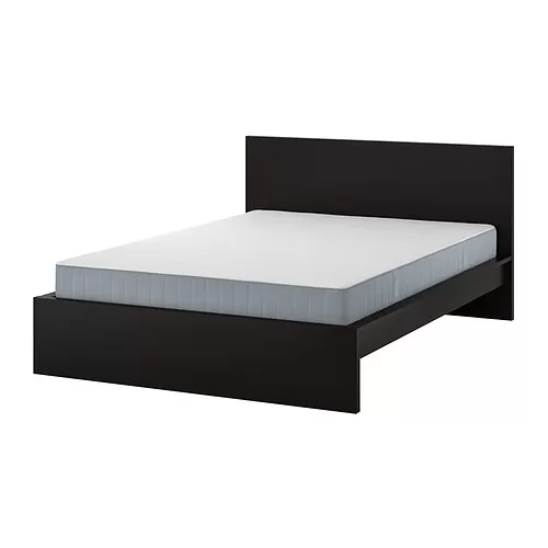 MALM bed frame with mattress