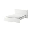 MALM - Rangka tempat tidur dengan kasur, putih/Åbygda keras, 160x200 cm