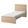 MALM - bed frame with mattress, white stained oak veneer/Åbygda firm, 90x200 cm | IKEA Indonesia - PE917490_S1