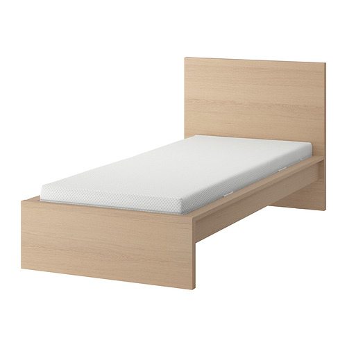 MALM bed frame with mattress