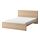 MALM - rangka tempat tidur dengan kasur, veneer kayu oak diwarnai putih/Åbygda keras, 160x200 cm | IKEA Indonesia - PE917477_S1