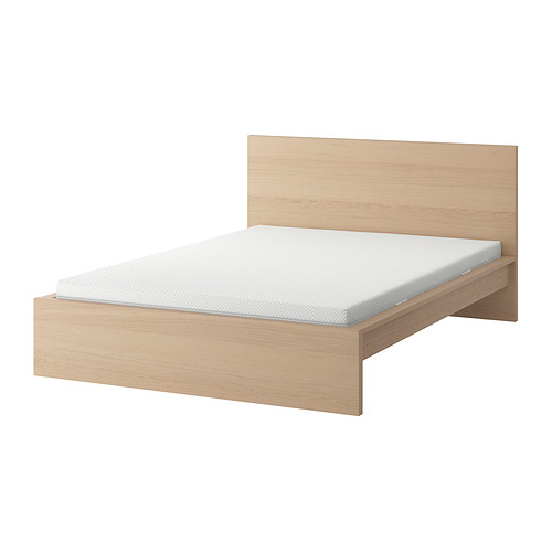 MALM bed frame with mattress