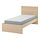 MALM - bed frame with mattress, white stained oak veneer/Vesteröy firm, 90x200 cm | IKEA Indonesia - PE917492_S1