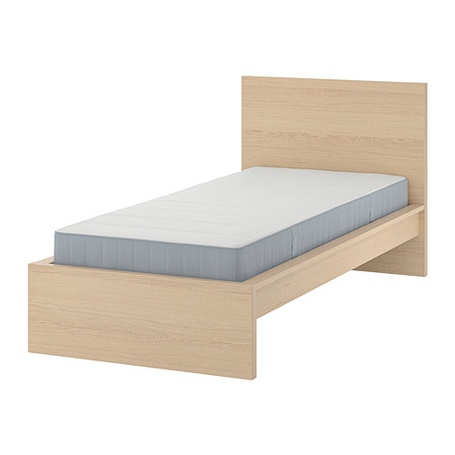 MALM bed frame with mattress