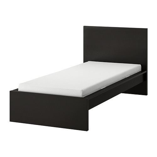MALM bed frame with mattress