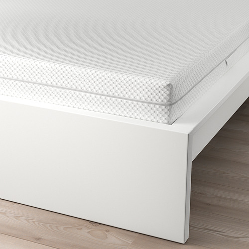 MALM rangka tempat tidur dengan kasur