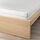 MALM - rangka tempat tidur dengan kasur, veneer kayu oak diwarnai putih/Åbygda keras, 160x200 cm | IKEA Indonesia - PE917557_S1
