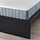 MALM - rangka tempat tidur dengan kasur, hitam-cokelat/Valevåg kepadatan tambahan, 160x200 cm | IKEA Indonesia - PE917544_S1