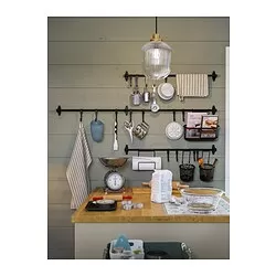 HULTARP - Wadah, hitam/jaring, 31x16 cm