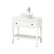HEMNES/VÄSTERSJÖN - Open wsh-stnd w drw/wash-basin/tap, white, 82x48x90 cm