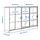 TONSTAD - storage combination w sliding doors, oak veneer/clear glass, 202x37x120 cm | IKEA Indonesia - PE917705_S1