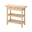 FÖRHÖJA - Kitchen trolley, birch, 100x43 cm