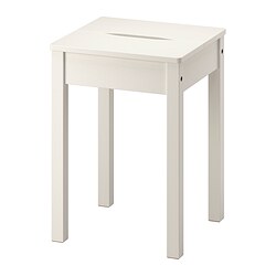 HAUGA - Stool, white