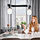 TRÅDFRI/ACKJA - pendant lamp with light bulb, wave shaped black/smart wireless dimmable | IKEA Indonesia - PE917788_S1