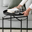 GLADOM - Tray table, black, 45x53 cm
