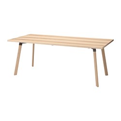 YPPERLIG - Meja, kayu ash, 200x90 cm