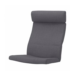 POÄNG - Bantal kursi berlengan, Skiftebo abu-abu tua