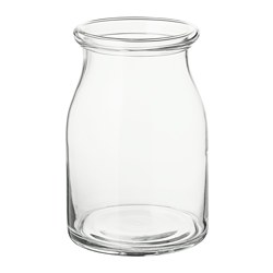 BEGÄRLIG - Vas, kaca bening, 29 cm