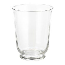 POMP - Vase/lantern, clear glass, 18 cm