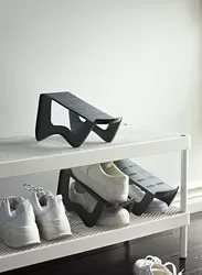 MURVEL - Shoe organiser, grey, 14x14x24 cm