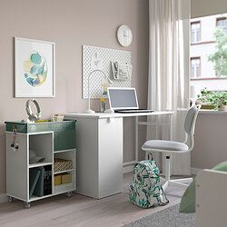 ÖVNING - Trolley, white/grey-green, 54x33 cm