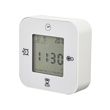KLOCKIS - Clock/thermometer/alarm/timer, white, 7x7 cm